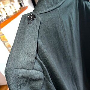 Original Canadian Force Raincoat Size N 10 Dark Green 1972